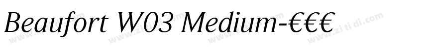 Beaufort W03 Medium字体转换